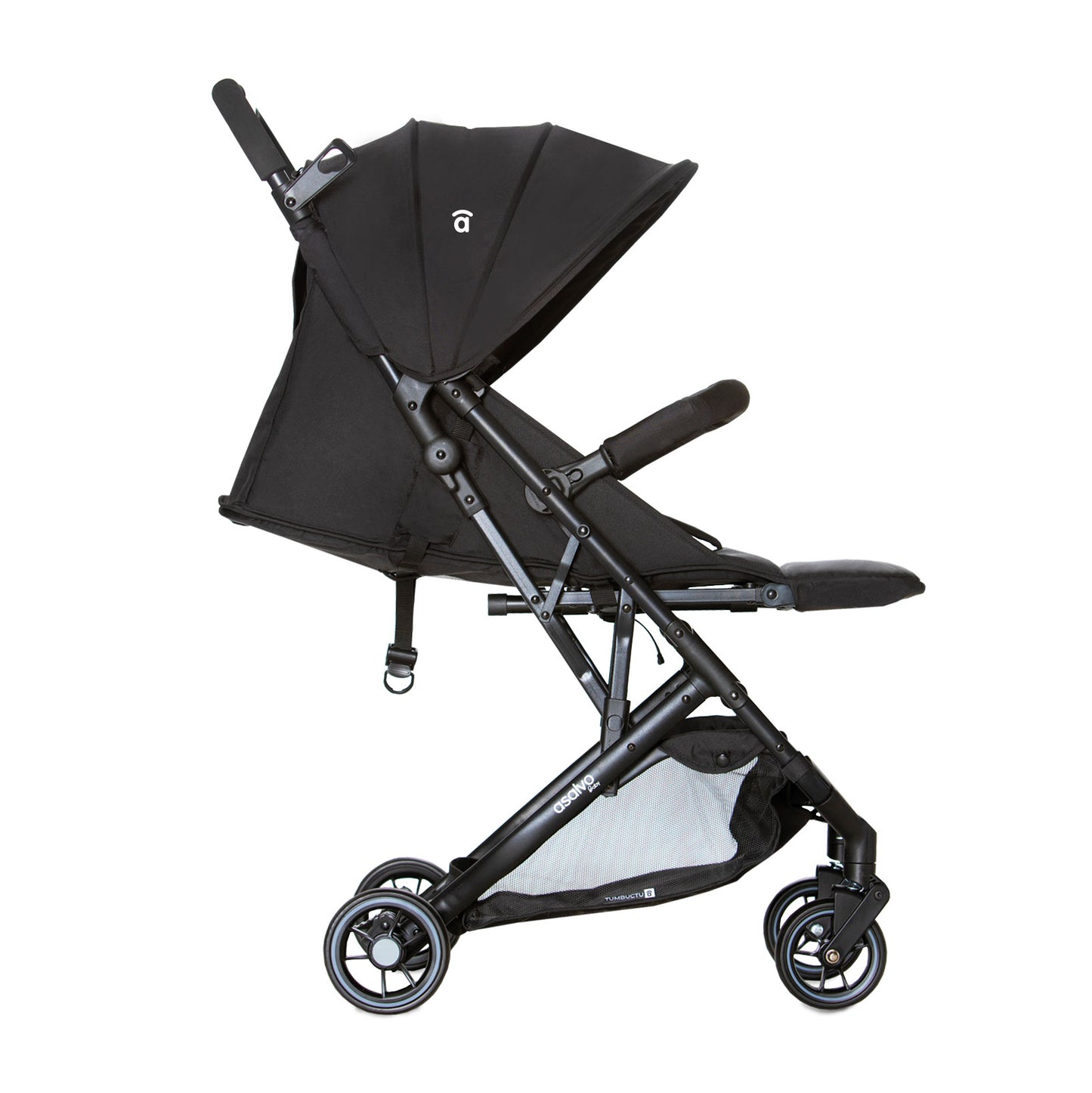 Asalvo Tumbuktu-Kinderwagen in schwarz