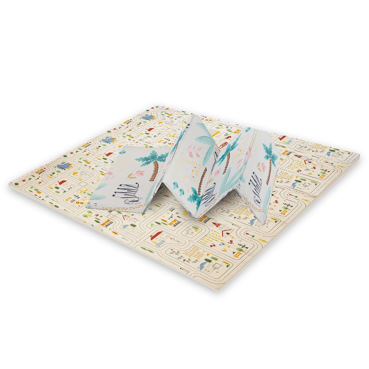 XXL foldable play mat 200 x 180 cm Mundpark