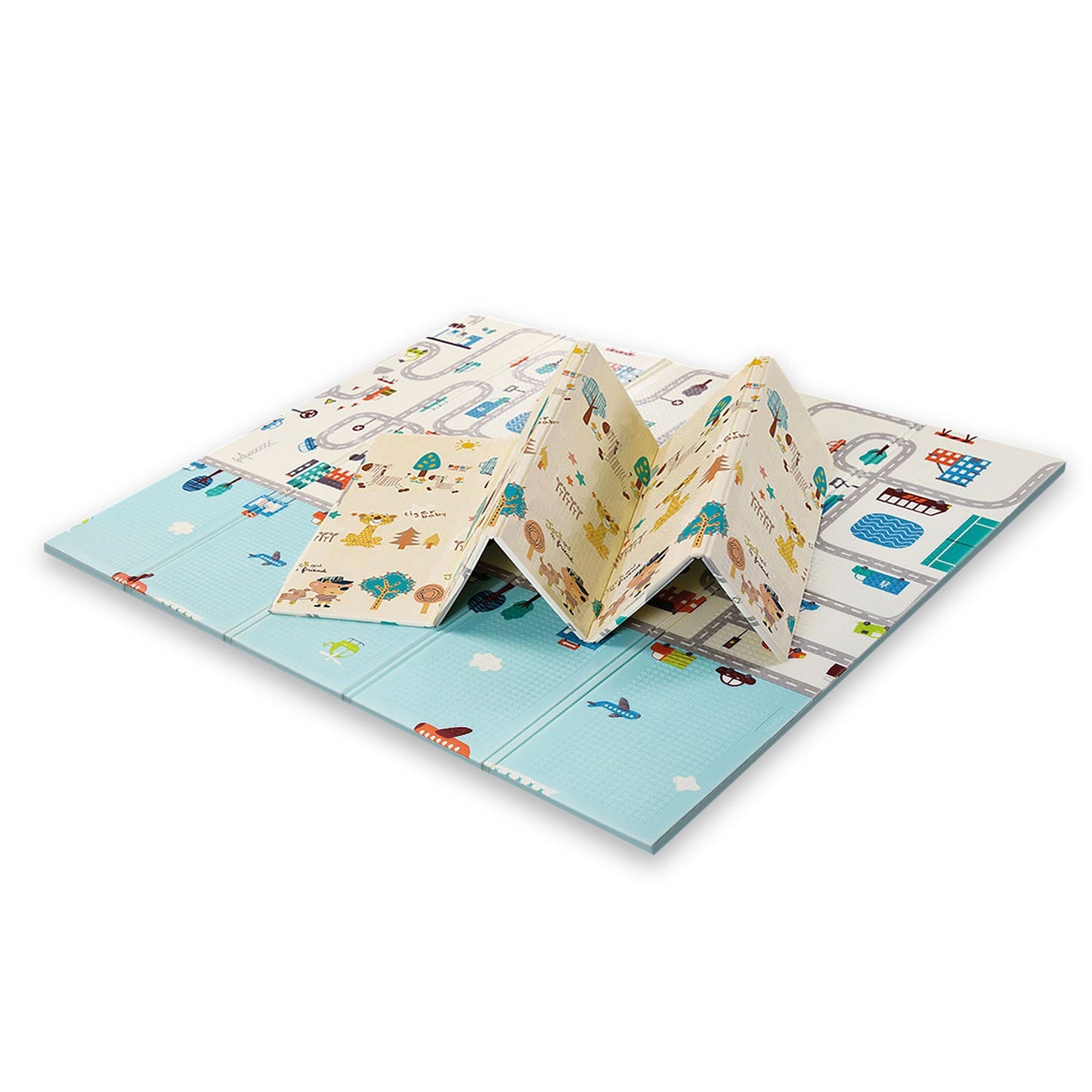 XXL foldable play mat 200 x 180 cm Mundpark