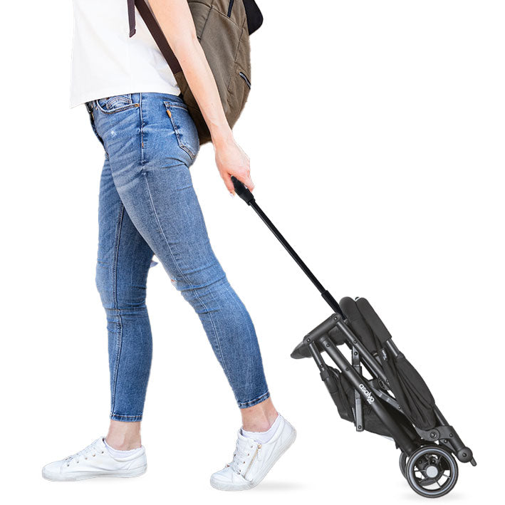 Asalvo Tumbuktu-Kinderwagen in schwarz