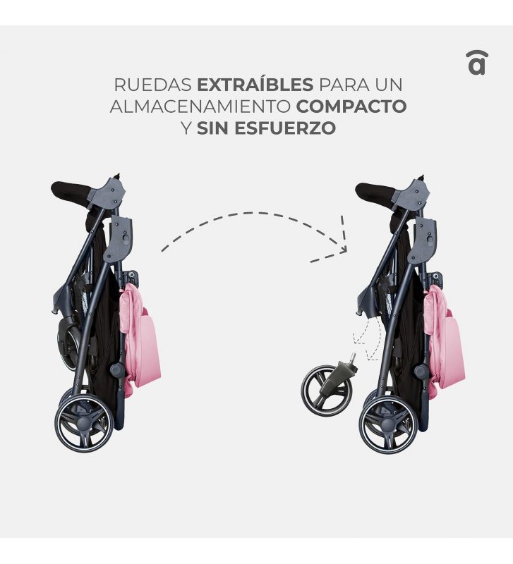 Kinderwagen America 3 Rosa