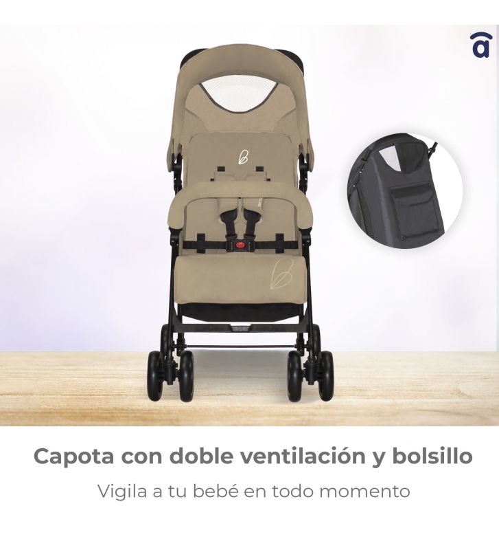 Kinderwagen Berlin in beige leicht und robust (Kopie)