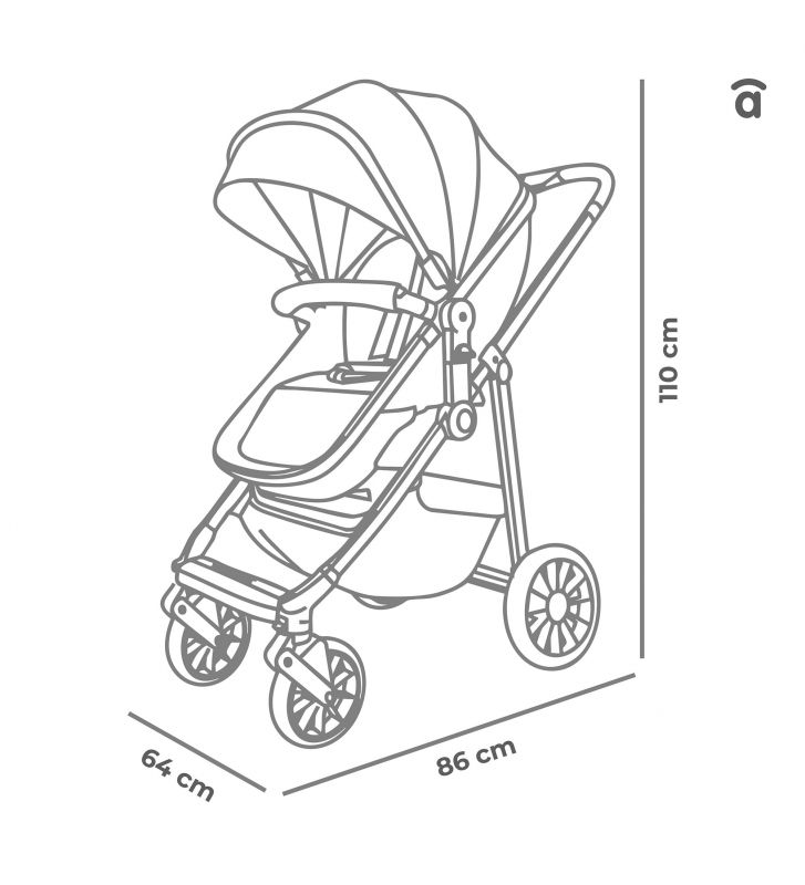 Asalvo Trio Convertible in 2 in 1 vielseitigste und praktischste Kinderwagen
