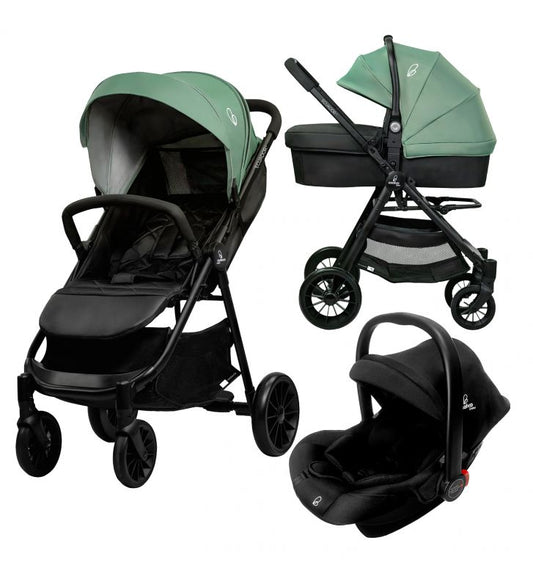 3 in 1 Kinderwagen ECUADOR II grün