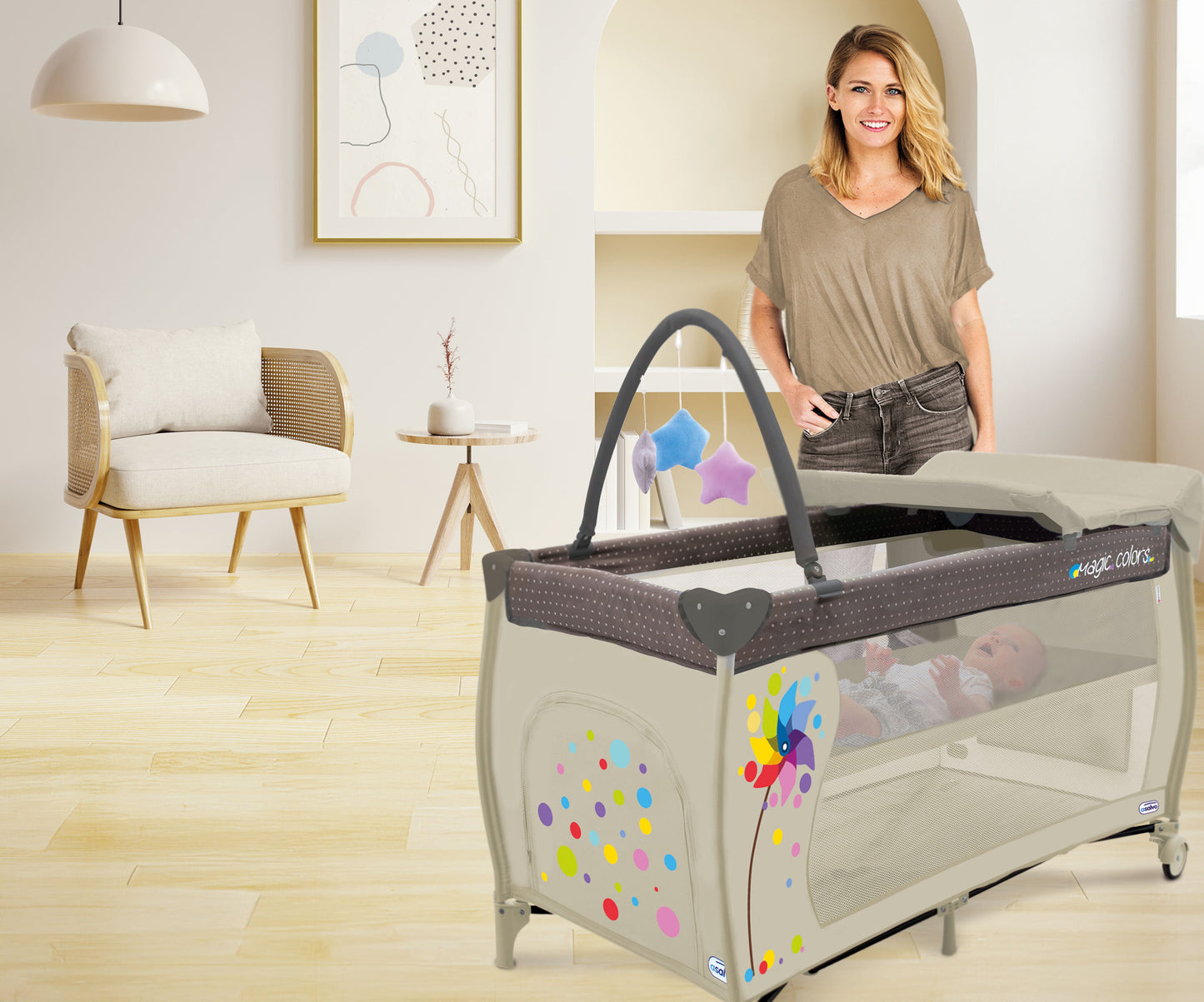Reisebett COT MIX PLUS WINDMILL